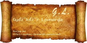 Gyökér Leonarda névjegykártya